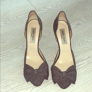 Jimmy Choo open toe // sz 40 // fits size 9